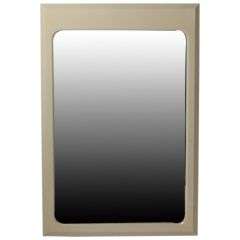 1980s Off-White Lacquer Mirror by Chapman 1